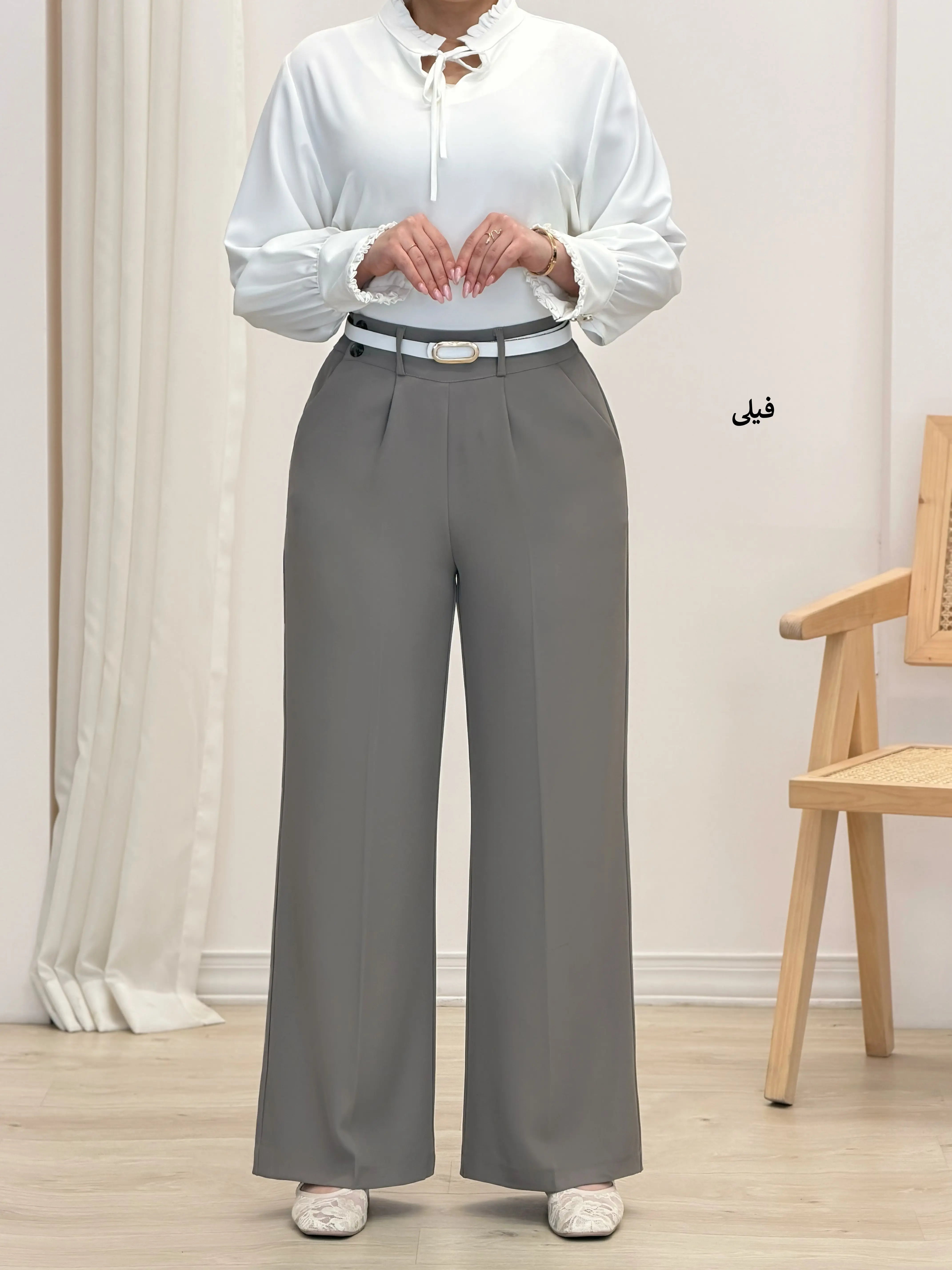 4347-شلوار بگ کرپ کد 9083
